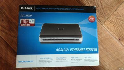 Лот: 13432048. Фото: 1. ADSL2/2+ роутер D-Link DSL-2500U. Маршрутизаторы (роутеры)