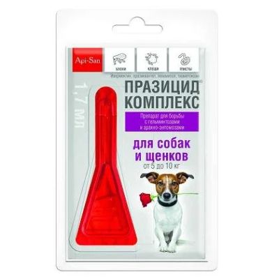 Лот: 16213814. Фото: 1. Комплекс Празицид для собак и... Косметика для животных