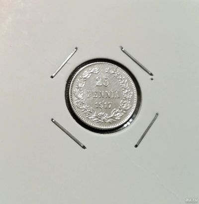 Лот: 18328737. Фото: 1. 25 пенни 1917 года. Русская Финляндия... Россия до 1917 года