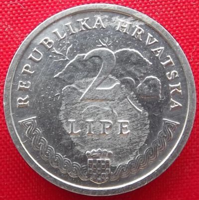 Лот: 1853985. Фото: 1. (№1784/LF) 2 липы 1993 (Хорватия... Европа