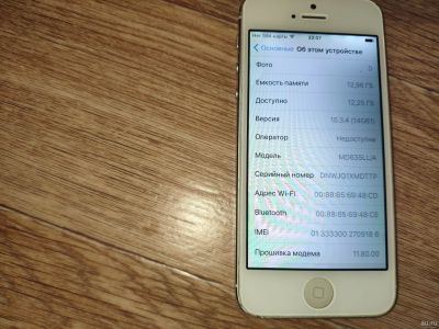 Лот: 18266902. Фото: 1. Apple iPhone 5 16GB A1428. Смартфоны