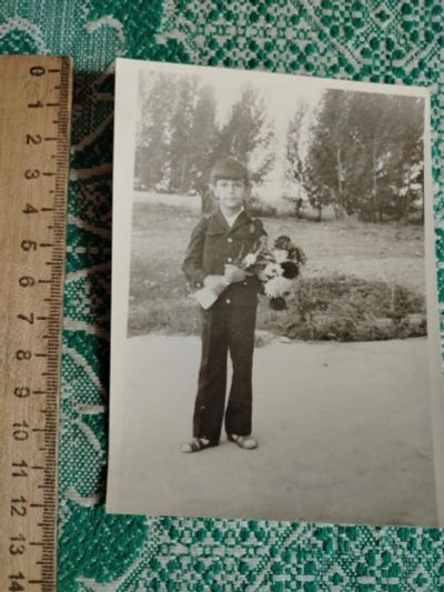 Лот: 25898316. Фото: 1. Фото любительское первоклассник... Фотографии