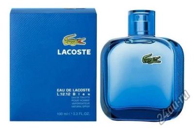 Лот: 4302004. Фото: 1. Eau de Lacoste L.12.12 Bleu от... Мужская парфюмерия