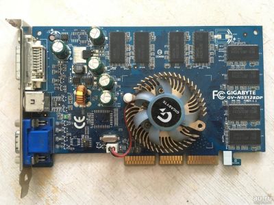 Лот: 9700797. Фото: 1. AGP Видеокарта Gigabyte Nvidia... Видеокарты