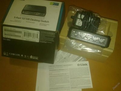 Лот: 3723224. Фото: 1. D-Link Switch (5 портов). Маршрутизаторы (роутеры)