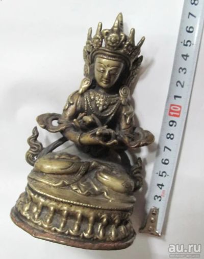 Лот: 13509058. Фото: 1. бронзовая статуэтка Будда. Предметы интерьера и быта