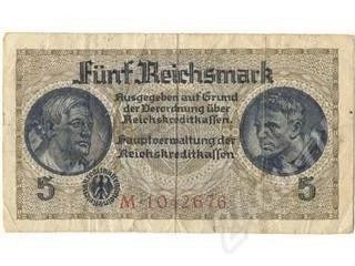 Лот: 339581. Фото: 1. Германия. 3-й Рейх. 5 марок 1939г... Европа