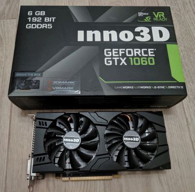 Лот: 15172735. Фото: 1. Видеокарта GTX 1060 6 gb. Видеокарты