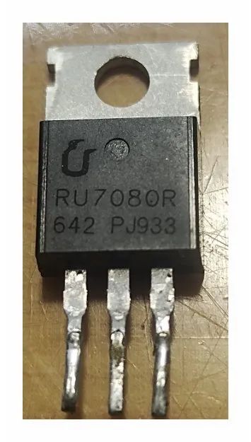 Лот: 25578322. Фото: 1. RU7080R mosfet n-канал транзистор... Транзисторы
