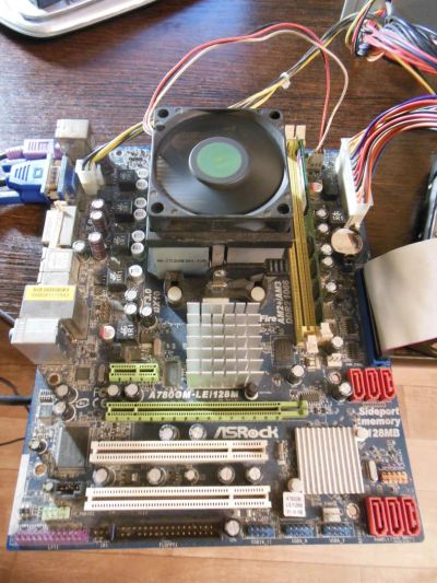 Лот: 5727867. Фото: 1. Материнка ASRock A780GM-LE/128M... Материнские платы
