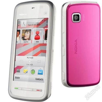 Лот: 1453038. Фото: 1. nokia 5230 розовый. Кнопочные мобильные телефоны