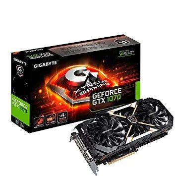 Лот: 11204480. Фото: 1. Gigabyte GeForce GTX 1070 Xtreme... Видеокарты