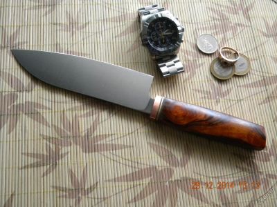 Лот: 4917815. Фото: 1. Кухонный нож ручной работы 2. Столовые приборы, ножи