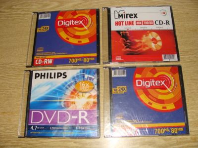 Лот: 8410993. Фото: 1. DVD + RW диски TDK + Слим боксы... Органайзеры для дисков, боксы