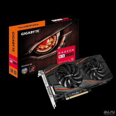 Лот: 10403735. Фото: 1. Видеокарта RX 580 8Gb Gigabyte... Видеокарты
