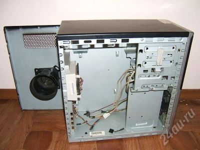 Лот: 478005. Фото: 1. Корпус miniATX, черный (черно-серая... Корпуса, блоки питания