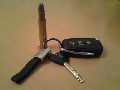Лот: 4375203. Фото: 1. Брелок. Винтовочный патрон 9мм... Брелоки для ключей