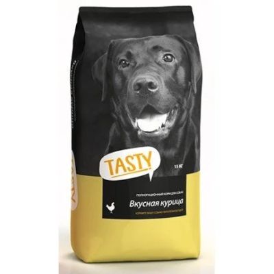 Лот: 13964161. Фото: 1. Tasty (Тэсти) Курица 15кг сухой... Корма