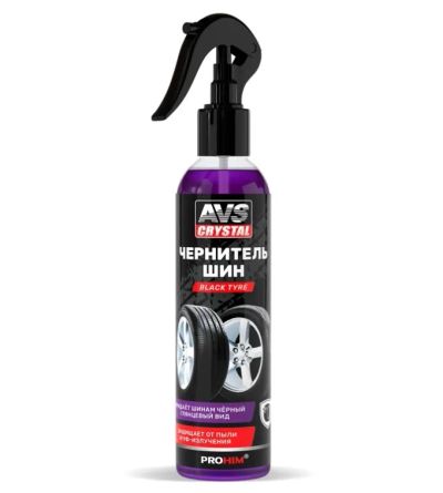 Лот: 25808606. Фото: 1. Чернитель шин AVS Black Tyre триггер... Средства по уходу
