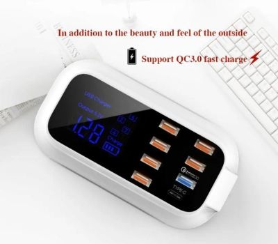 Лот: 22150334. Фото: 2. СЗУ DOOLIKE 8USB 8A QC 3.0 TYPE-C... Аксессуары