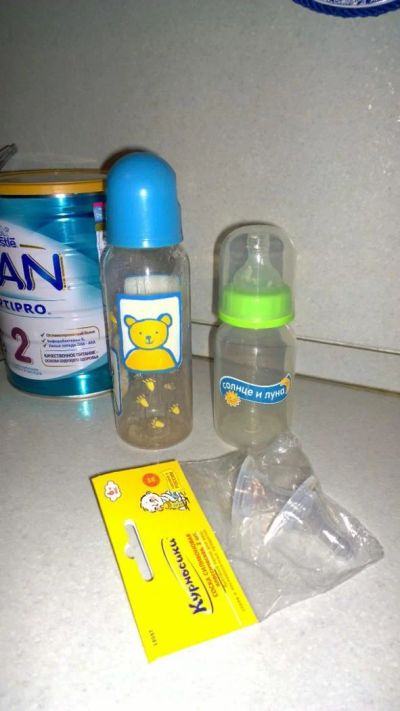 Лот: 7231497. Фото: 1. бутылочки+силиконовые соски (новые... Всё для кормления