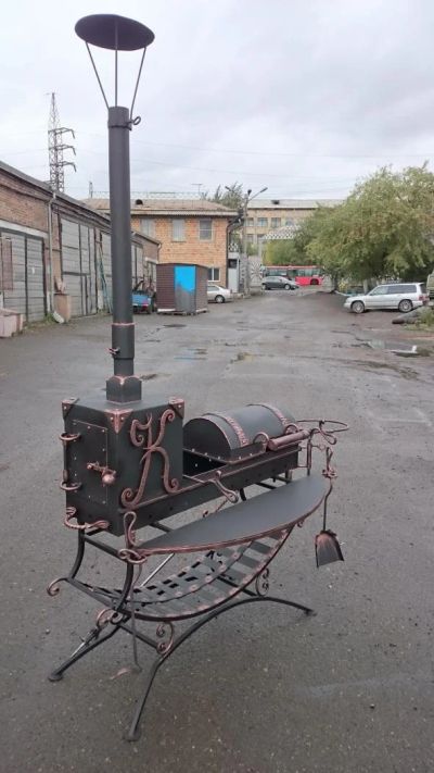 Лот: 6062800. Фото: 1. Мангал с гриль - барбекю, топка... Мангалы, грили, коптильни