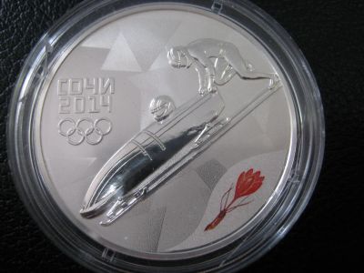 Лот: 15180380. Фото: 1. 3 рубля XXII Олимпийские зимние... Россия после 1991 года