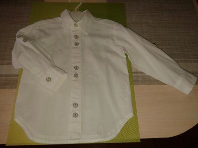 Лот: 8934867. Фото: 1. Белая рубашка на мальчика от Choupette... Рубашки, блузки, водолазки
