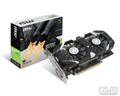 Лот: 18412122. Фото: 1. Видеокарта 4Gb GTX1050Ti MSI 128bit... Видеокарты