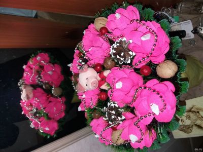 Лот: 13023572. Фото: 1. Букет из конфет игрушки 1. Букеты из конфет, игрушек