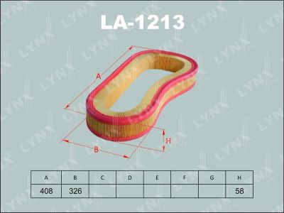 Лот: 13356977. Фото: 1. Lynx LA-1213 Воздушный фильтр. Расходные материалы