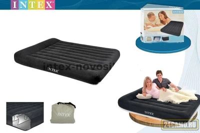 Лот: 13029874. Фото: 1. Матрас INTEX флок 183х203х23/30см... Спальные мешки, надувные кровати, коврики туристические