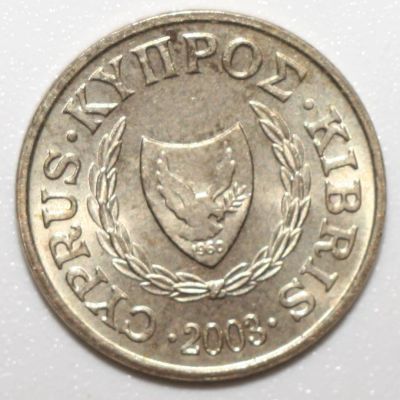 Лот: 18615518. Фото: 1. 1 цент 2003 год. Кипр. Европа