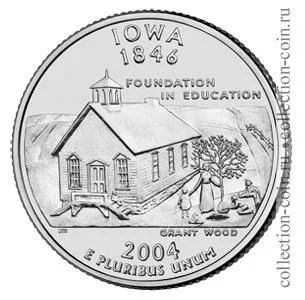 Лот: 11308224. Фото: 1. США 25 центов 2004 года. Серии... Америка
