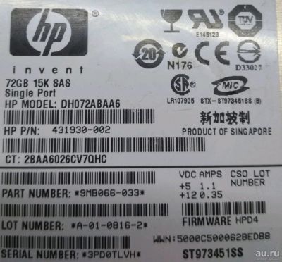 Лот: 12797645. Фото: 1. 134 исправный Жесткий диск hdd... Жёсткие диски (HDD)