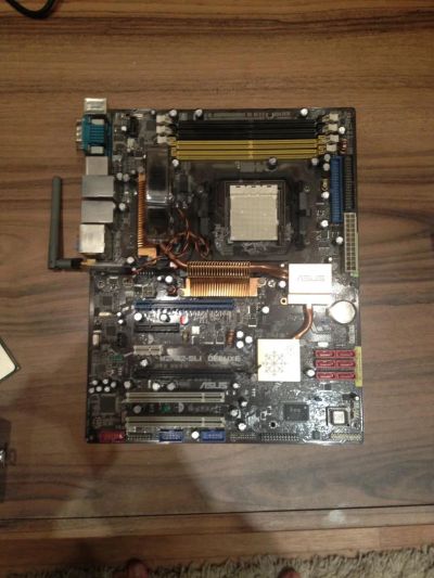 Лот: 4994427. Фото: 1. ASUs M2N62 SLI Deluxe + AMD Athlon... Материнские платы