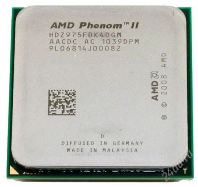 Лот: 2454556. Фото: 1. AMD Phenom II X4 975 (AM3, L3... Процессоры
