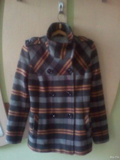 Лот: 3545911. Фото: 1. Пальто клетка 44. Верхняя одежда