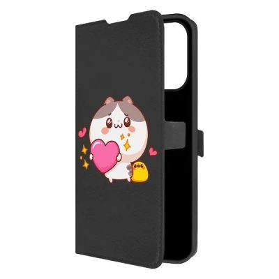 Лот: 25086036. Фото: 1. Чехол Krutoff Eco Book "Сердце... Чехлы, бамперы