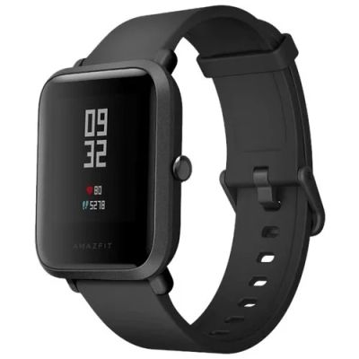 Лот: 12774282. Фото: 1. Amazfit bip Black новый гарантия... Смарт-часы, фитнес-браслеты, аксессуары