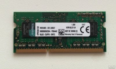 Лот: 13136788. Фото: 1. DDR3 4Gb Kingstone PC12800 (1600Мгц... Оперативная память