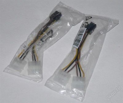 Лот: 2246429. Фото: 1. Переходник для видеокарты 2xMolex... Шлейфы, кабели, переходники