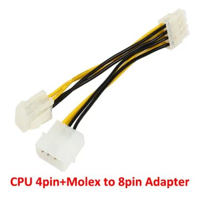 Лот: 21782174. Фото: 1. Кабель ATX (4pin) + Molex - EPS... Шлейфы, кабели, переходники