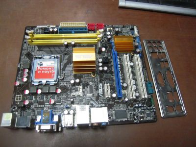 Лот: 12244068. Фото: 1. Материнская плата 775 ASUS P5QPL-VM... Материнские платы