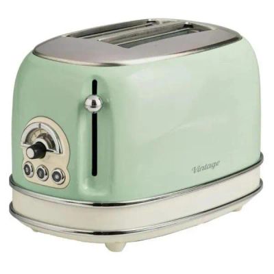 Лот: 24596044. Фото: 1. Тостер Ariete 155 Vintage Green. Кухонная