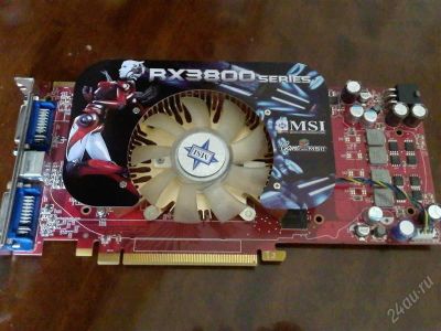 Лот: 2860732. Фото: 1. Видеокарта MSI RX3850 512Mb GDDR3... Видеокарты