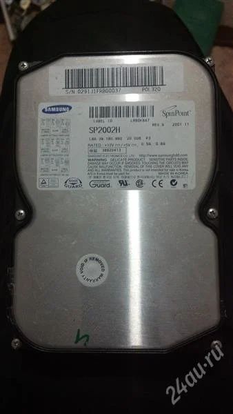 Лот: 2576282. Фото: 1. жесткий диск IDE Samsung 20Gb. Жёсткие диски (HDD)