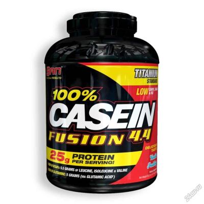 Лот: 5671894. Фото: 1. Казеин SAN 100% Casein Fusion... Спортивное питание, витамины