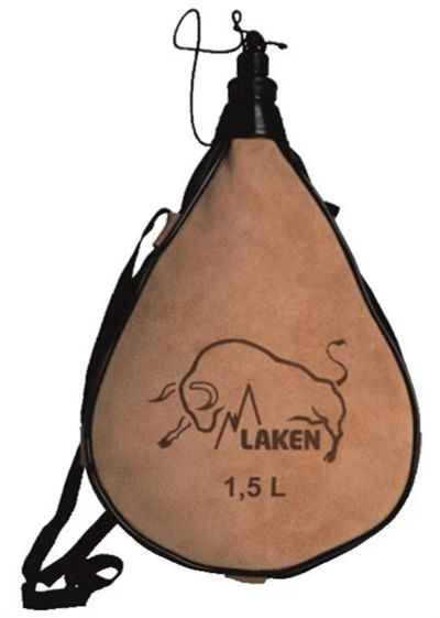 Лот: 15646315. Фото: 1. Фляга Laken капля PK1500-R кожа... Термосы, термокружки, фляжки