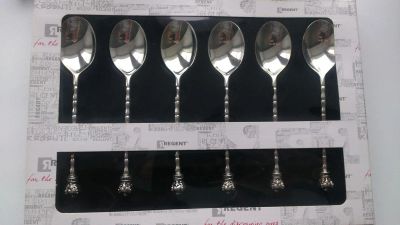 Лот: 9593470. Фото: 1. Набор десертных ложек 6шт Regent... Столовые приборы, ножи